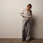 Cozy Wide Leg Sweat Pant  in Heather Grey | James Perse Los Angeles