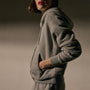 Vintage Cozy Zip Hoodie in Heather Grey | James Perse Los Angeles