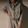 Vintage Cozy Zip Hoodie in Heather Grey | James Perse Los Angeles