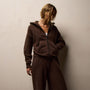 Women's Cozy Fleece Zip Hoodie & Cozy Wide Leg Sweat Pant Gift Set In Porcupine | James Perse Los Angeles