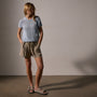 Cotton Linen Knit Crew Neck in Bleached Blue | James Perse Los Angeles