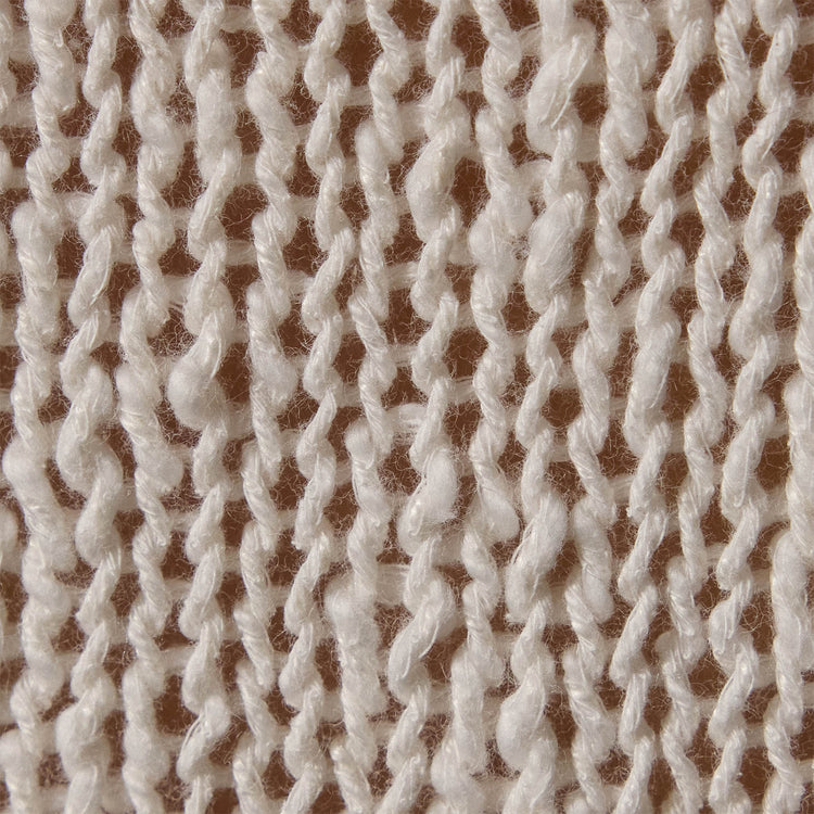 Cotton Linen Knit Crew Neck in White | James Perse Los Angeles