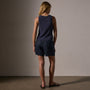 Cotton Linen Knit Tank in Faded Navy | James Perse Los Angeles