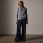 Vintage French Terry Zip Up Hoodie in Grey Sky Pigment | James Perse Los Angeles