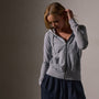Vintage French Terry Zip Up Hoodie in Grey Sky Pigment | James Perse Los Angeles