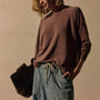 Vintage French Terry Relaxed Sweatshirt in Cedar Pigment | James Perse Los Angeles