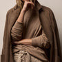 Vintage French Terry Relaxed Sweatshirt in Coffee Pigment | James Perse Los Angeles