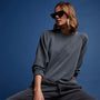 Vintage French Terry Relaxed Sweatshirt in Maine Pigment | James Perse Los Angeles