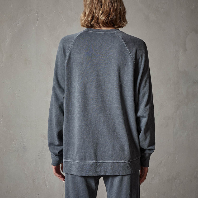 Vintage French Terry Relaxed Sweatshirt in Maine Pigment | James Perse Los Angeles