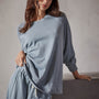 Vintage French Terry Relaxed Sweatshirt in Ocean Mist Pigment | James Perse Los Angeles