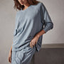 Vintage French Terry Relaxed Sweatshirt in Ocean Mist Pigment | James Perse Los Angeles