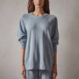 Vintage French Terry Relaxed Sweatshirt in Ocean Mist Pigment | James Perse Los Angeles