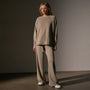 Vintage French Terry Relaxed Sweatshirt  in Overcast Pigment | James Perse Los Angeles