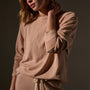Vintage French Terry Relaxed Sweatshirt in Rose Nude Pigment | James Perse Los Angeles