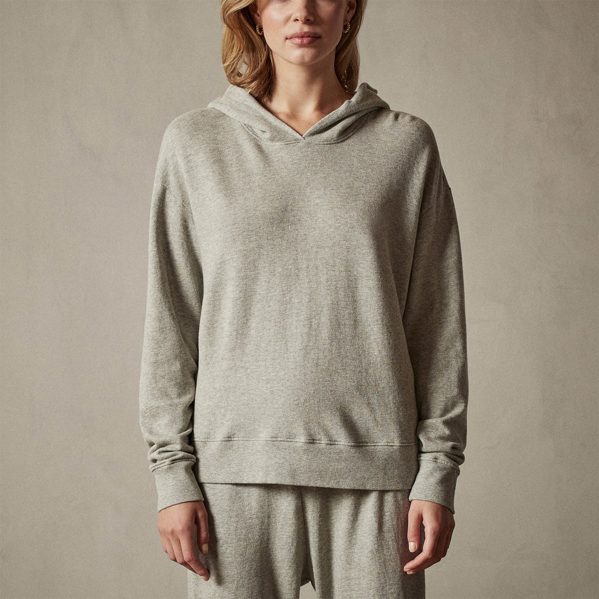 Pullover Hoodie Heather Grey in Heather Grey | James Perse Los Angeles