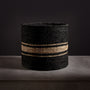 Jute Basket 18 X 16 - Charcoal/Natural Stripe | James Perse Los Angeles