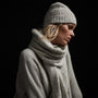 Alpaca Merino Knit Scarf in Mist | James Perse Los Angeles