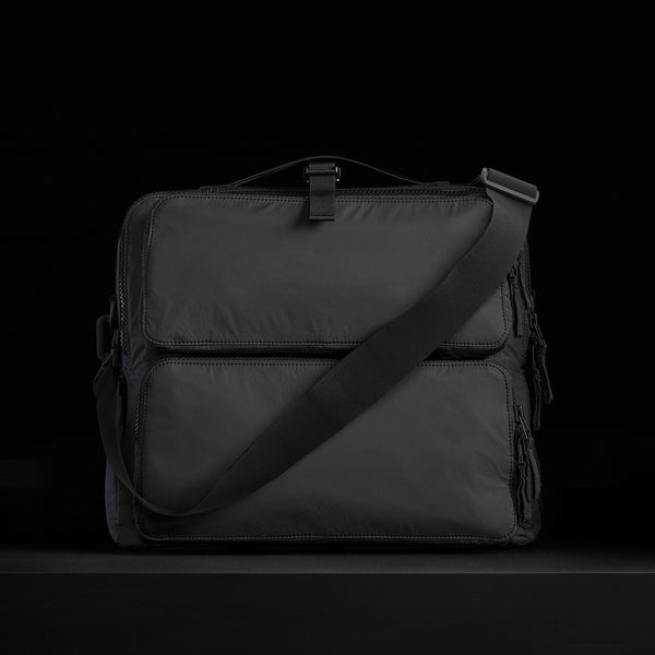 Men's Messenger Bag in Black | James Perse Los Angeles
