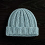 Textured Cashmere Beanie in Aqua | James Perse Los Angeles