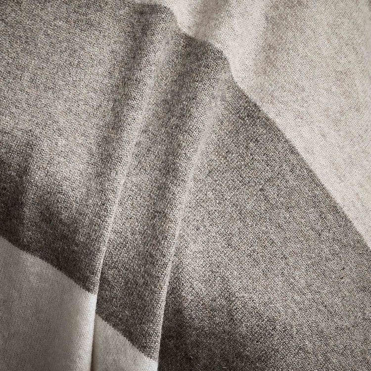 Cashmere Multi Striped Poncho in Beige Mix | James Perse Los Angeles