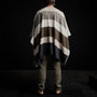 Cashmere Multi Striped Poncho in Beige Mix | James Perse Los Angeles / Mens