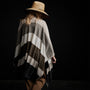 Cashmere Multi Striped Poncho in Beige Mix | James Perse Los Angeles / Womens