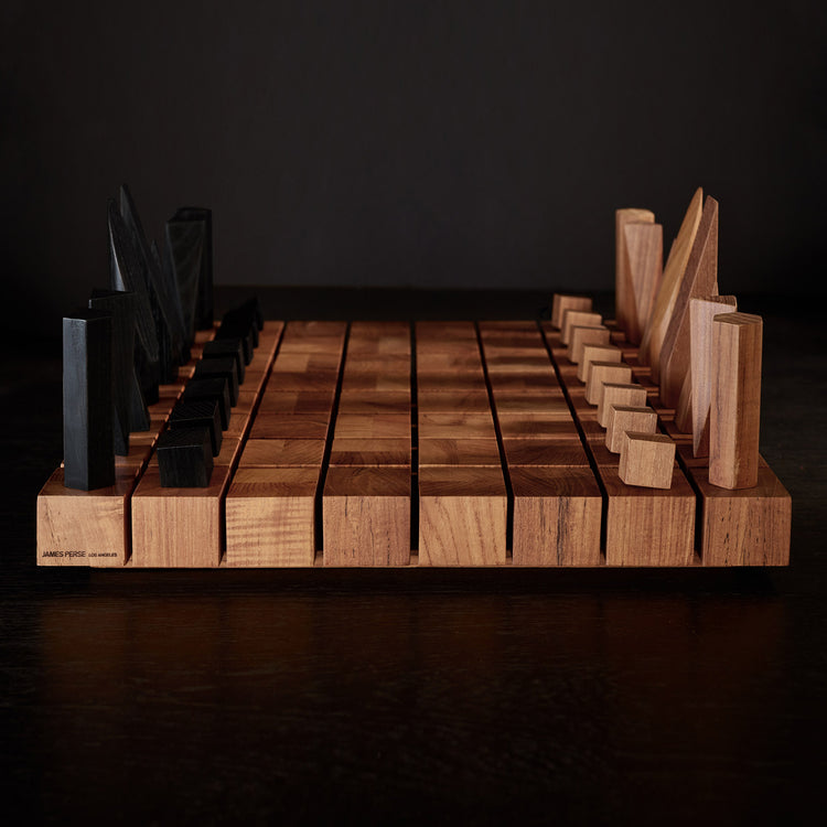 Teak Chess Board Set in Teak | James Perse Los Angeles