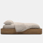 Linen Duvet Cover In Toffee | James Perse Los Angeles