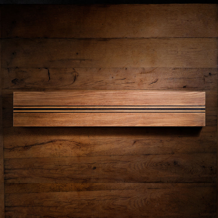 Teak Serving Board 3 Stripe 9x50 in Teak W Natural Finish Domestic | James Perse Los Angeles