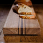Teak Serving Board 3 Stripe 9x50 in Teak W Natural Finish Domestic | James Perse Los Angeles