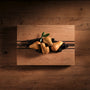 14X20" Teak Serving Board with Triple Stripe in Teak/Natural Finish | James Perse Los Angeles 