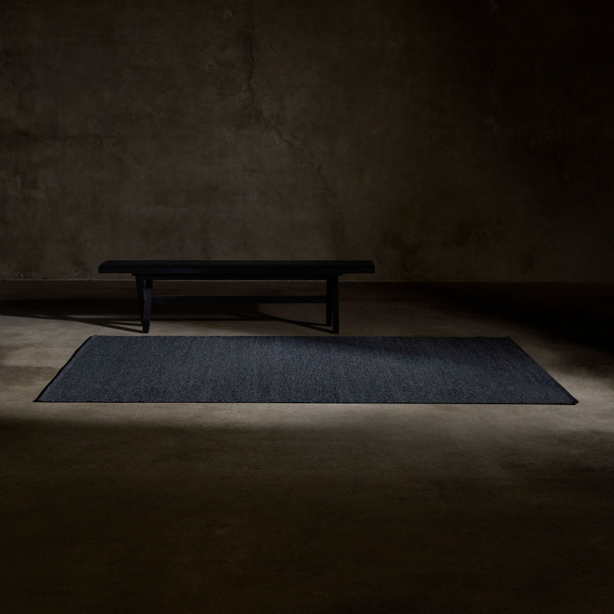 Solid Marled Area Rug 6Ft X 9Ft - Medium Marled Grey | James Perse Los Angeles