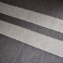 3.5FT X 9FT Double Stripe Runner in Guntmetal Marle/Pearl Grey | James Perse Los Angeles