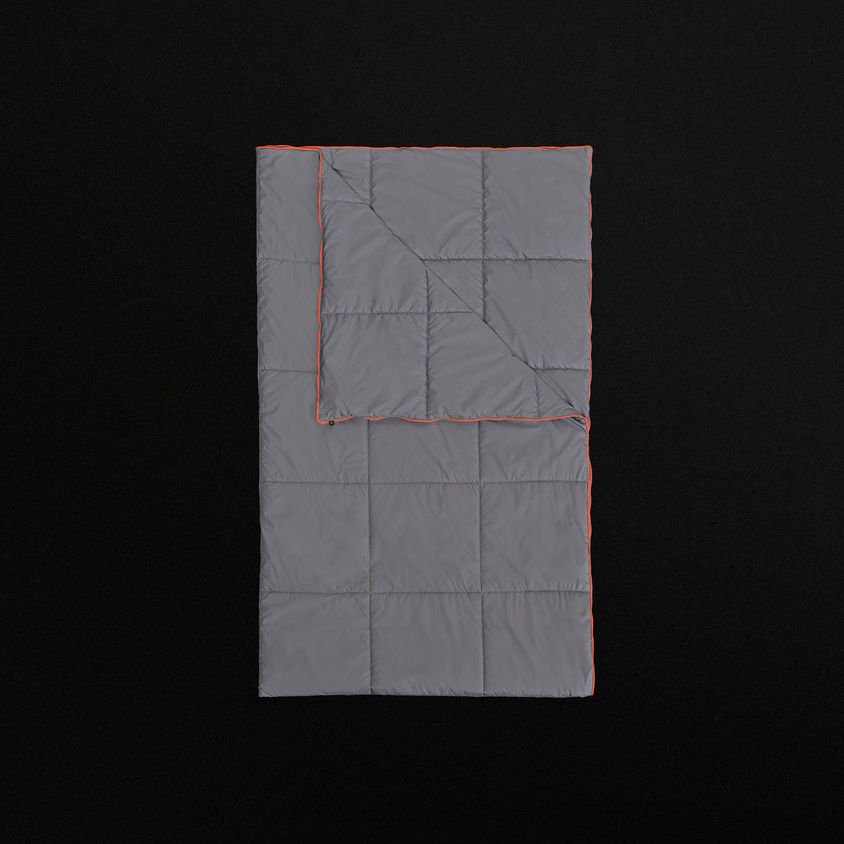 Y/OSEMITE Quilted Blanket in Arsenic/Orange | James Perse Los Angeles