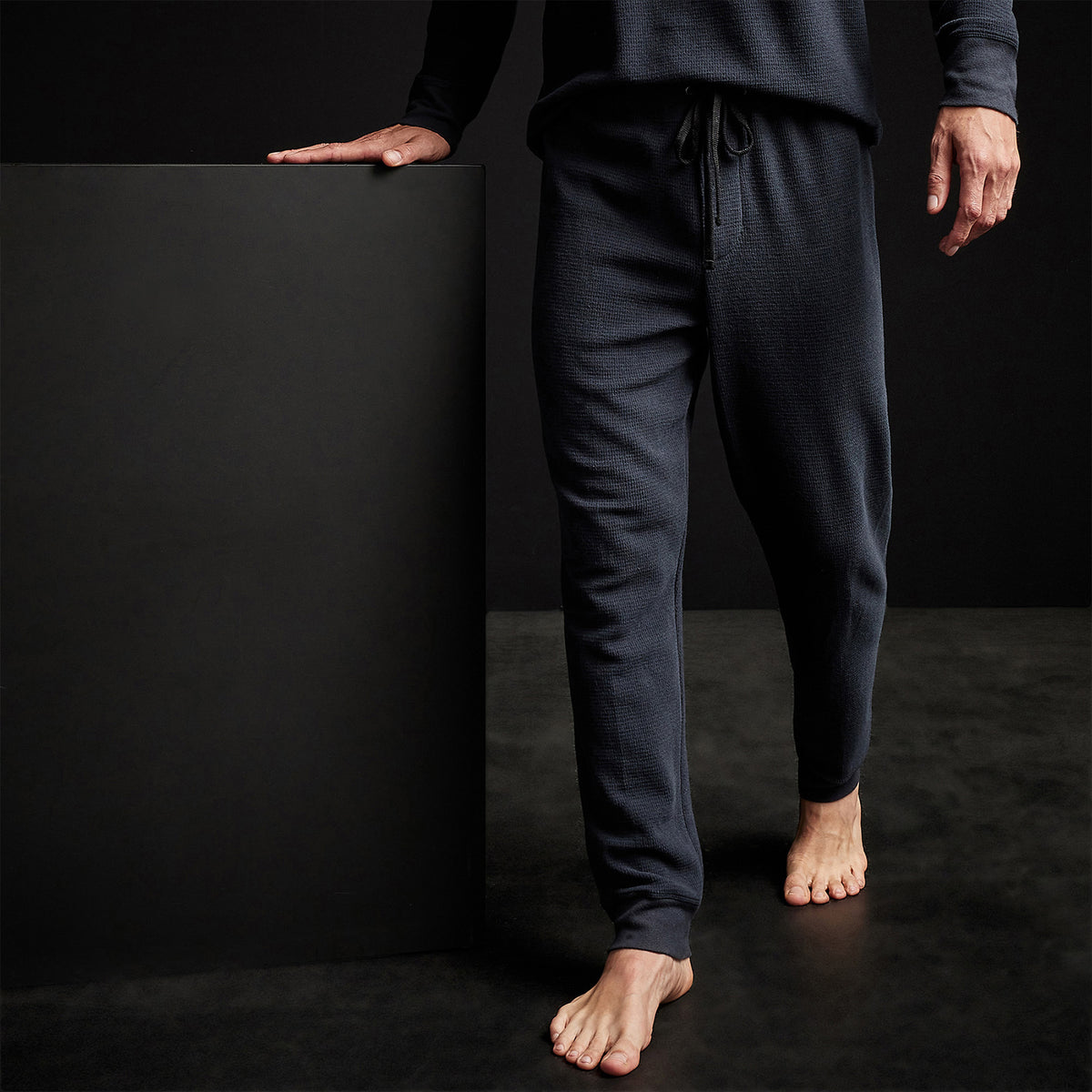 Thermal Knit Lounge Pant in French Navy | James Perse Los Angeles