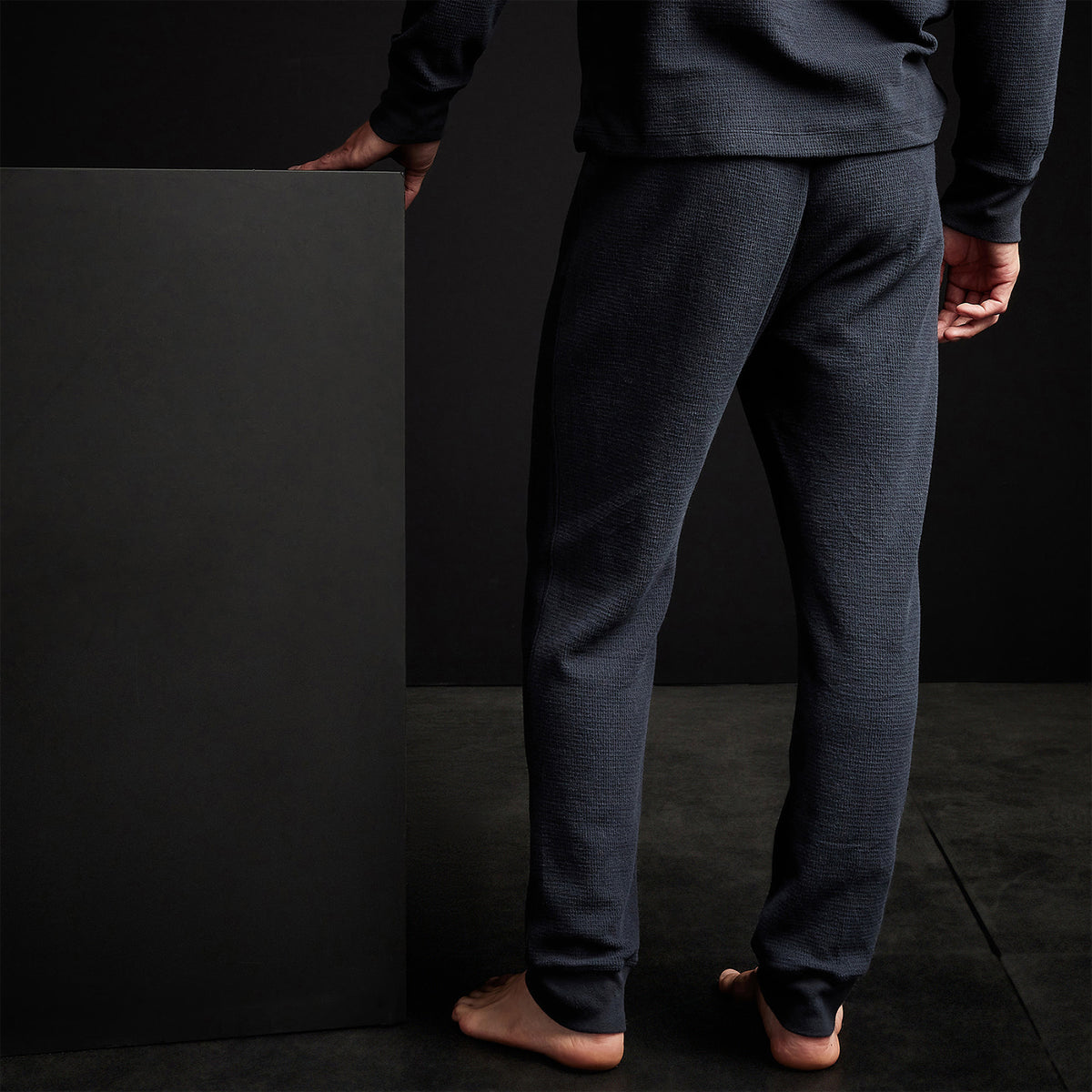 Thermal Knit Lounge Pant in French Navy | James Perse Los Angeles