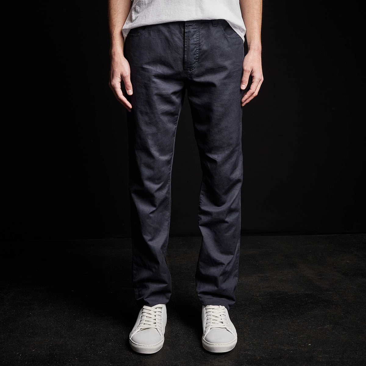 Sierra Linen Pant in Blue Oil | James Perse Los Angeles 
