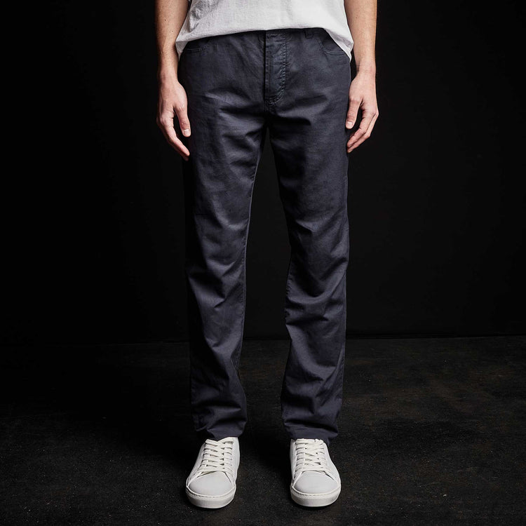 Sierra Linen Pant in Blue Oil | James Perse Los Angeles 