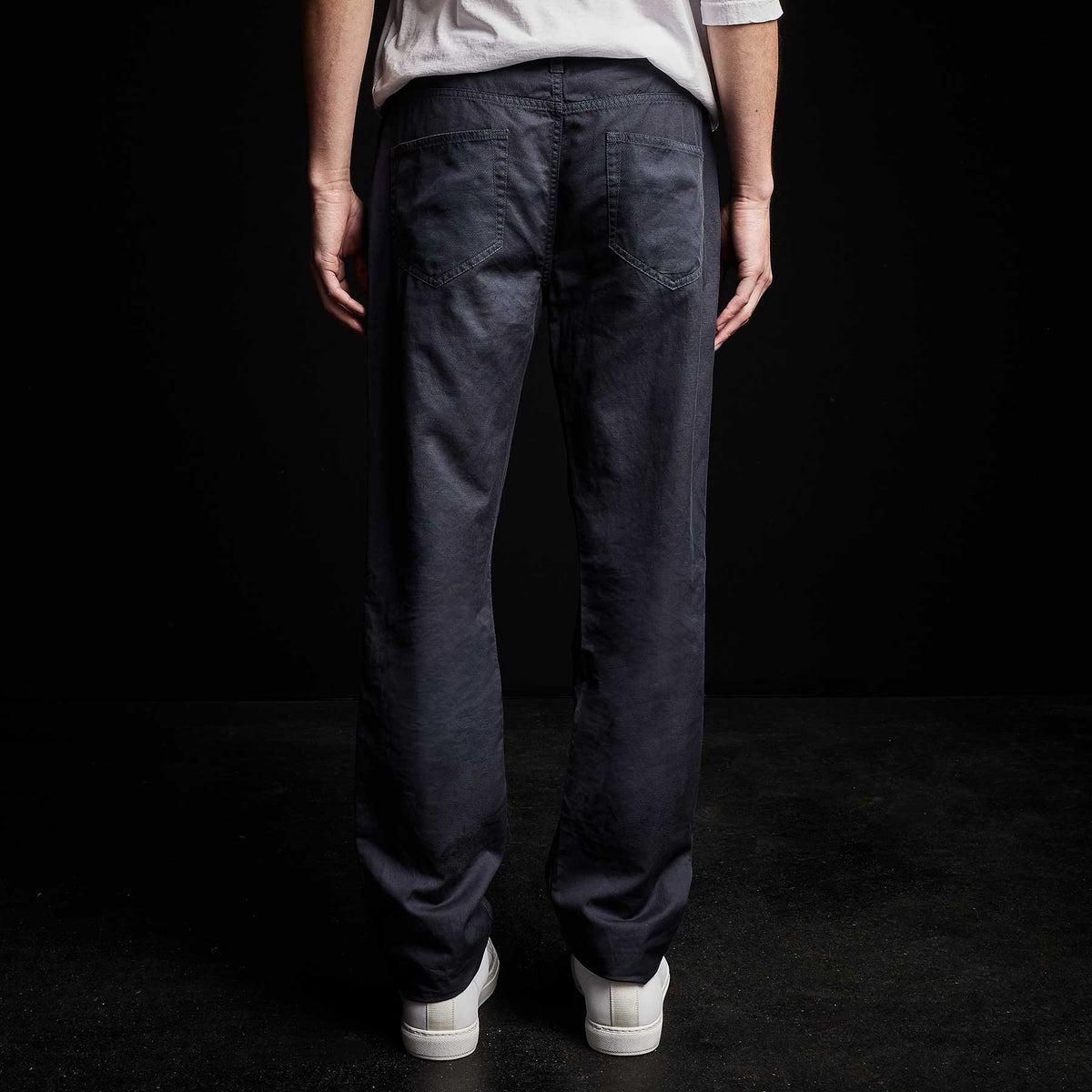 Sierra Linen Pant in Blue Oil | James Perse Los Angeles 