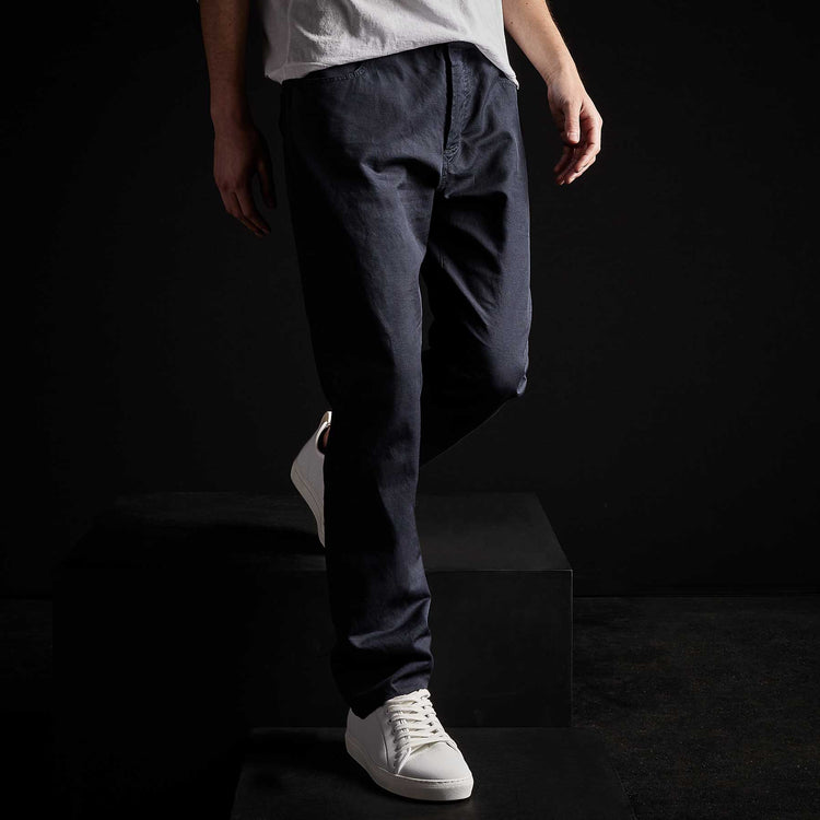 Sierra Linen Pant in Blue Oil | James Perse Los Angeles 