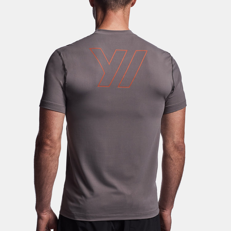 Y/OSEMITE Graphic Performance Knit Tee In Raccoon Grey | James Perse Los Angeles