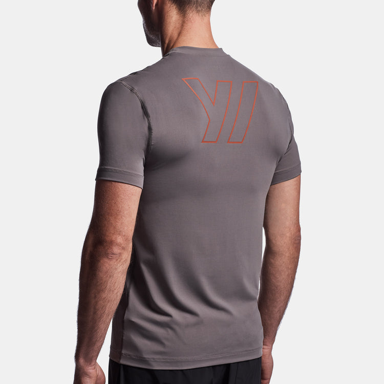 Y/OSEMITE Graphic Performance Knit Tee In Raccoon Grey | James Perse Los Angeles