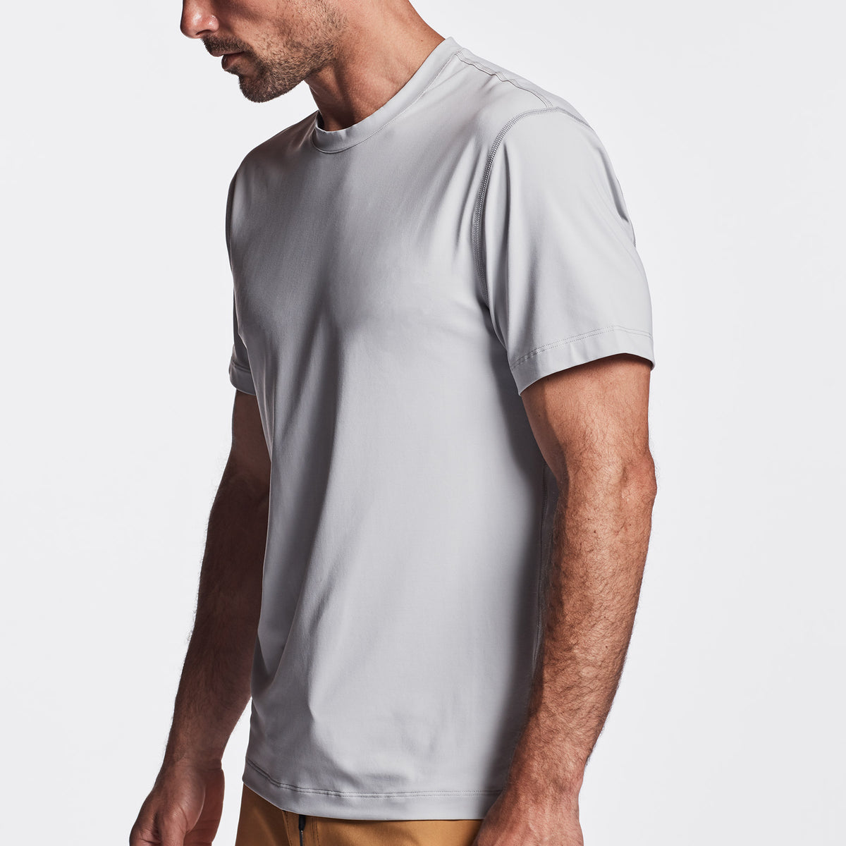 Y/OSEMITE Graphic Performance Knit Tee In Steel | James Perse Los Angeles