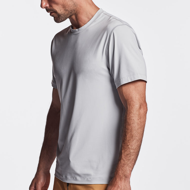 Y/OSEMITE Graphic Performance Knit Tee In Steel | James Perse Los Angeles
