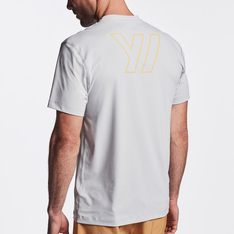 Y/OSEMITE Graphic Performance Knit Tee In Steel | James Perse Los Angeles
