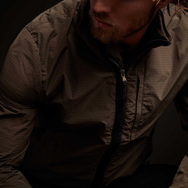 Y/OSEMITE High Tech Ripstop Shell Jacket - Olive | James Perse Los Angeles
