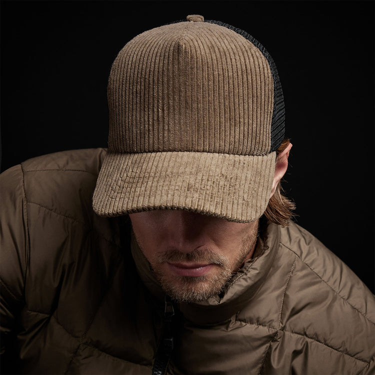 Corduroy Trucker Hat in Old Whiskey | James Perse Los Angeles