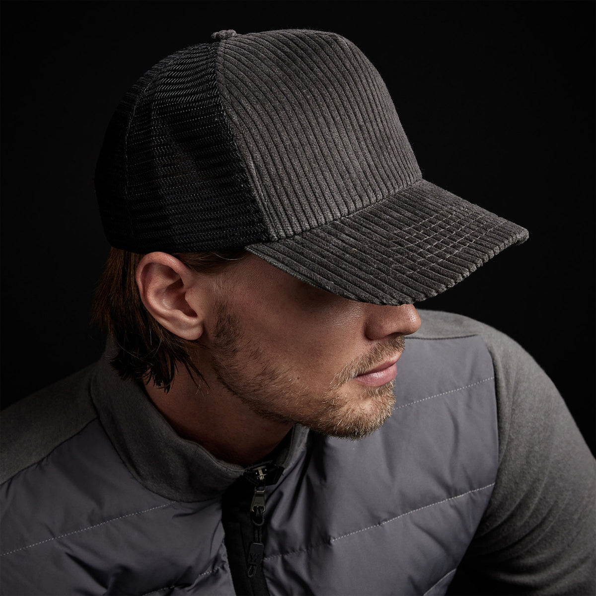 Corduroy Trucker Hat in Fin | James Perse Los Angeles