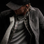 Sherpa Lined Jumbo Cord Jacket in Fin | James Perse Los Angeles