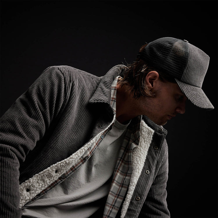 Sherpa Lined Jumbo Cord Jacket in Fin | James Perse Los Angeles